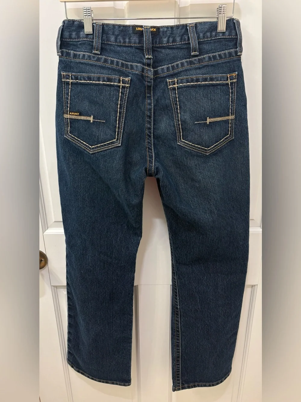 ARIAT Work REBAR M4 DuraStretch Men's Phantom Blue Relaxed Boot Jeans Size 30x30